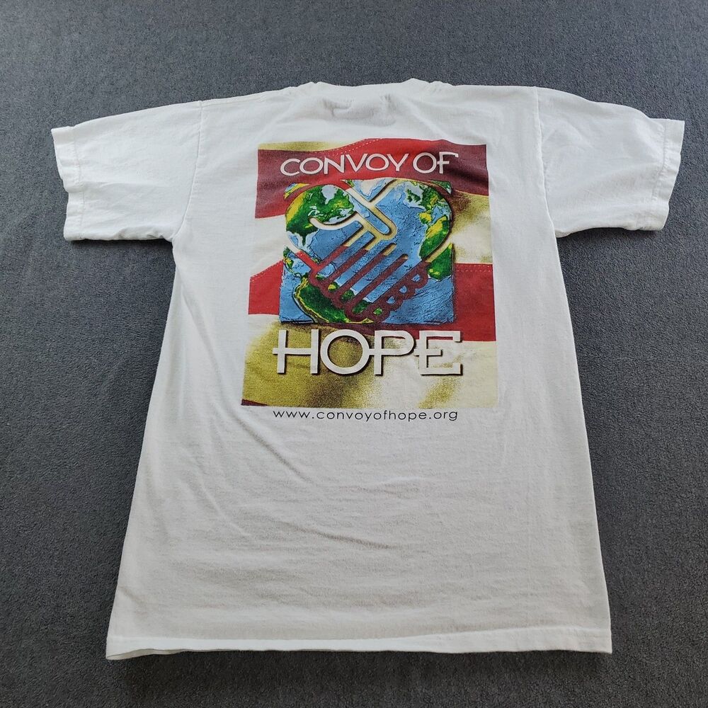 Vintage Convoy of Hope T-Shirt Men's Size Small White